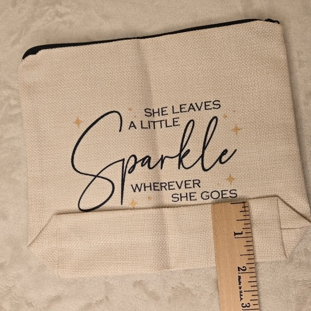 She Leaves a Little Sprakle Wherever She Goes Make-Up Bag Pouch